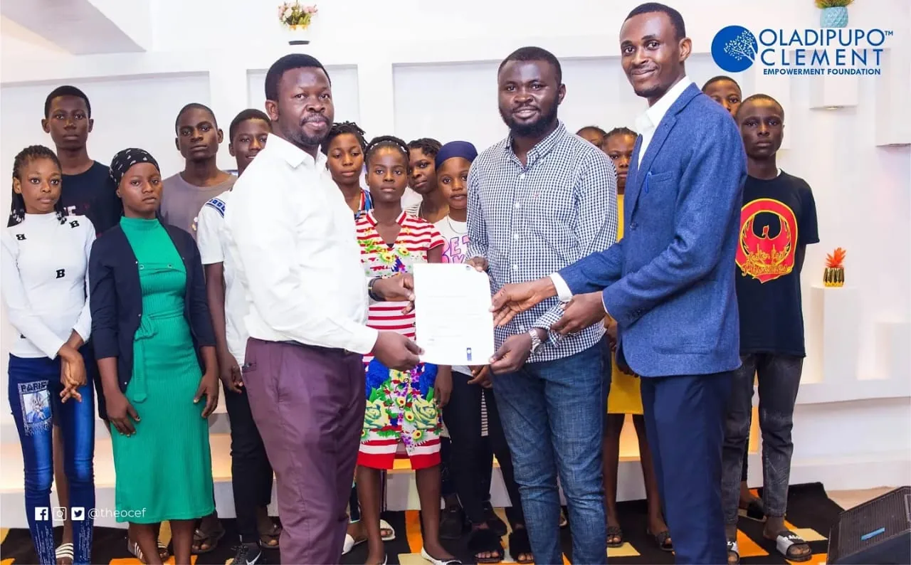 Scholarship letters presented to students