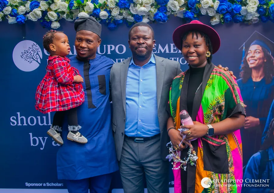A family with the founder at the OCEF Rebirth